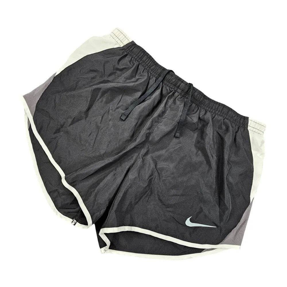 Nike Dri-FIT Tempo Running Shorts Women's Medium Black Gray Mesh 3
